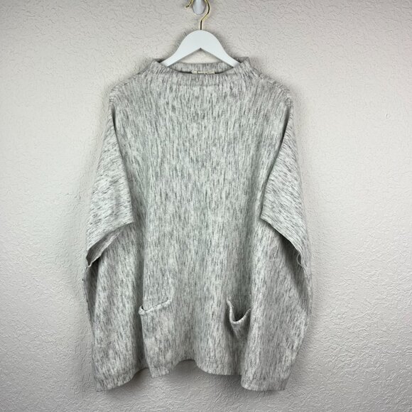 Retrod Sweater Womens XL Gray White Oversized Pullover Crewneck Casual - Picture 2 of 9